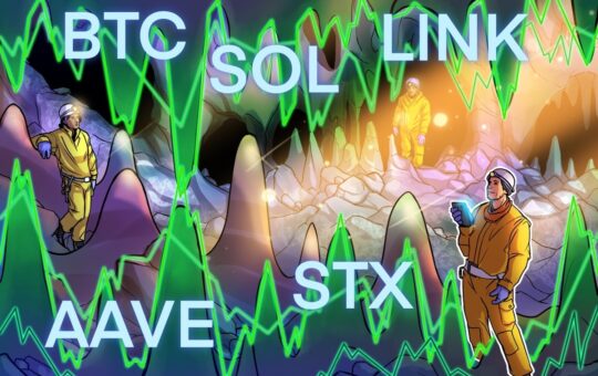 Bitcoin price cracks $30K, possibly clearing a path for SOL, LINK, AAVE and STX