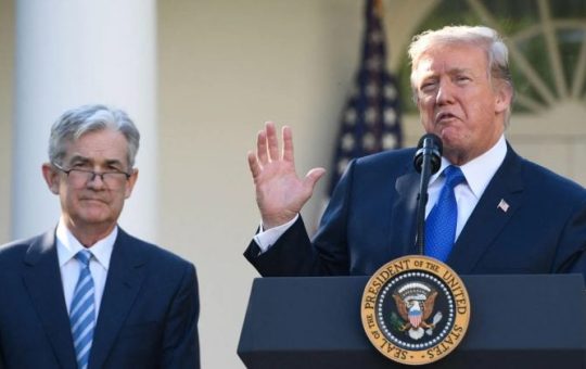 Trump says Fed can raise rates if inflation returns, but warns Powell will be "too late for that too"