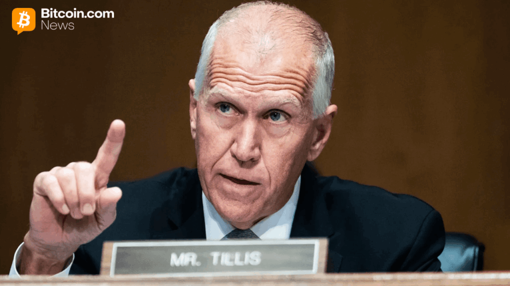 Stablecoin Yield Fight Nears Resolution as Tillis, Alsobrooks Finalize Draft Language – Regulation Bitcoin News
