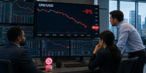Uniswap slides 9% as weak retail demand threatens key support