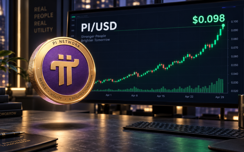 Pi recovers above $0.098 as developer push supports utility