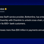SWIFT Services Provider Taps Chainlink to Bring 600 Banks Onchain