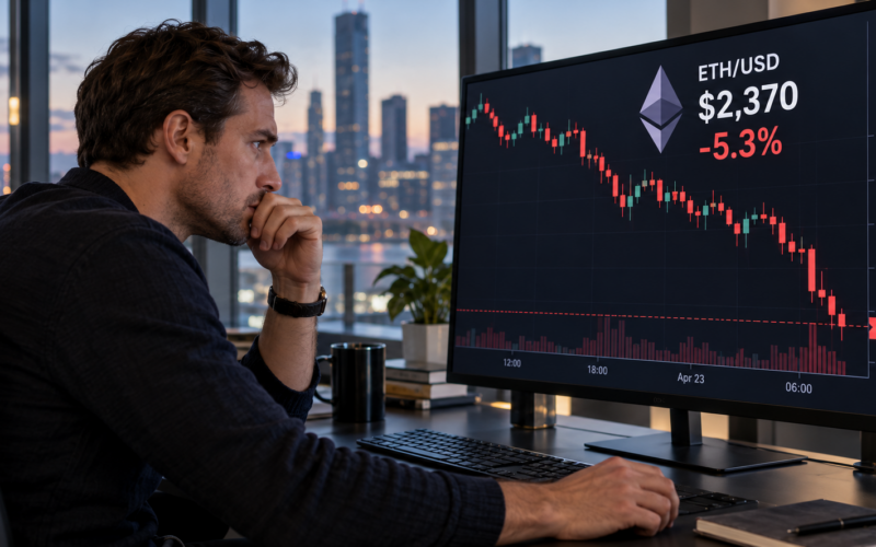 Ethereum dips below $2,400 as hot inflation fuels selling and long liquidations